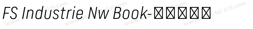 FS Industrie Nw Book字体转换